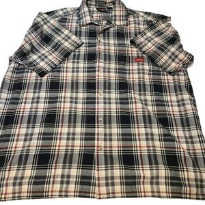 Dickies Men's Logo Short Sleeve Button Up Shirt Size 2X 59-52